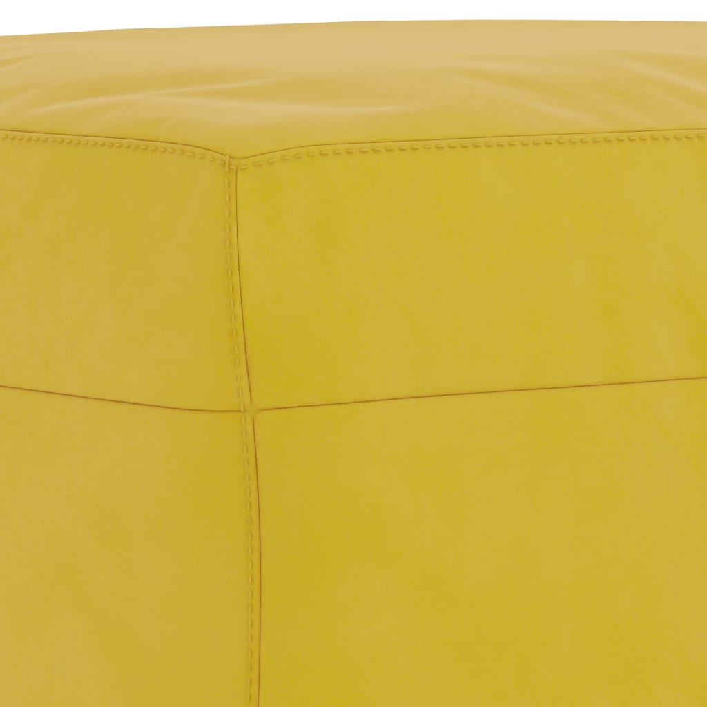 3-delige Loungeset fluweel geel