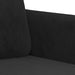 2-delige Loungeset met kussens fluweel zwart