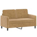 2-delige Loungeset met kussens fluweel bruin