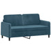 2-delige Loungeset met kussens fluweel blauw