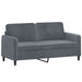 3-delige Loungeset met kussens fluweel donkergrijs