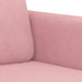 3-delige Loungeset met kussens fluweel roze
