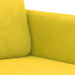 3-delige Loungeset met kussens fluweel geel