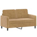 3-delige Loungeset met kussens fluweel bruin