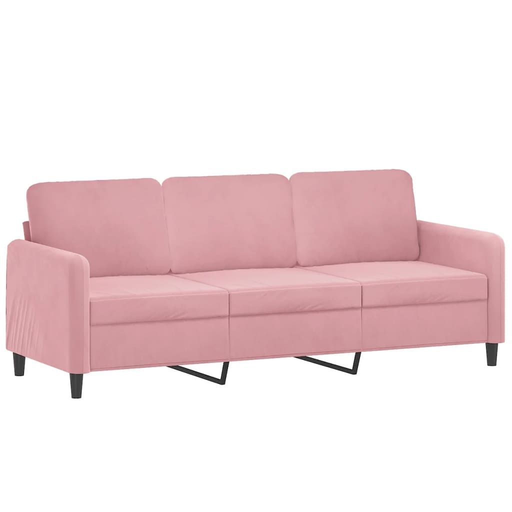 2-delige Loungeset fluweel roze