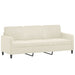2-delige Loungeset fluweel crèmekleurig