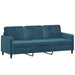 2-delige Loungeset fluweel blauw