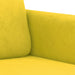 3-delige Loungeset fluweel geel