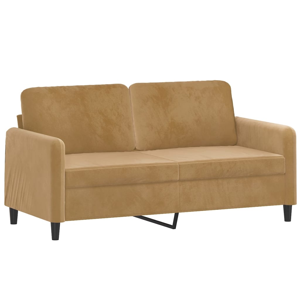 3-delige Loungeset fluweel bruin