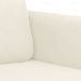 3-delige Loungeset fluweel crèmekleurig