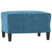 3-delige Loungeset fluweel blauw