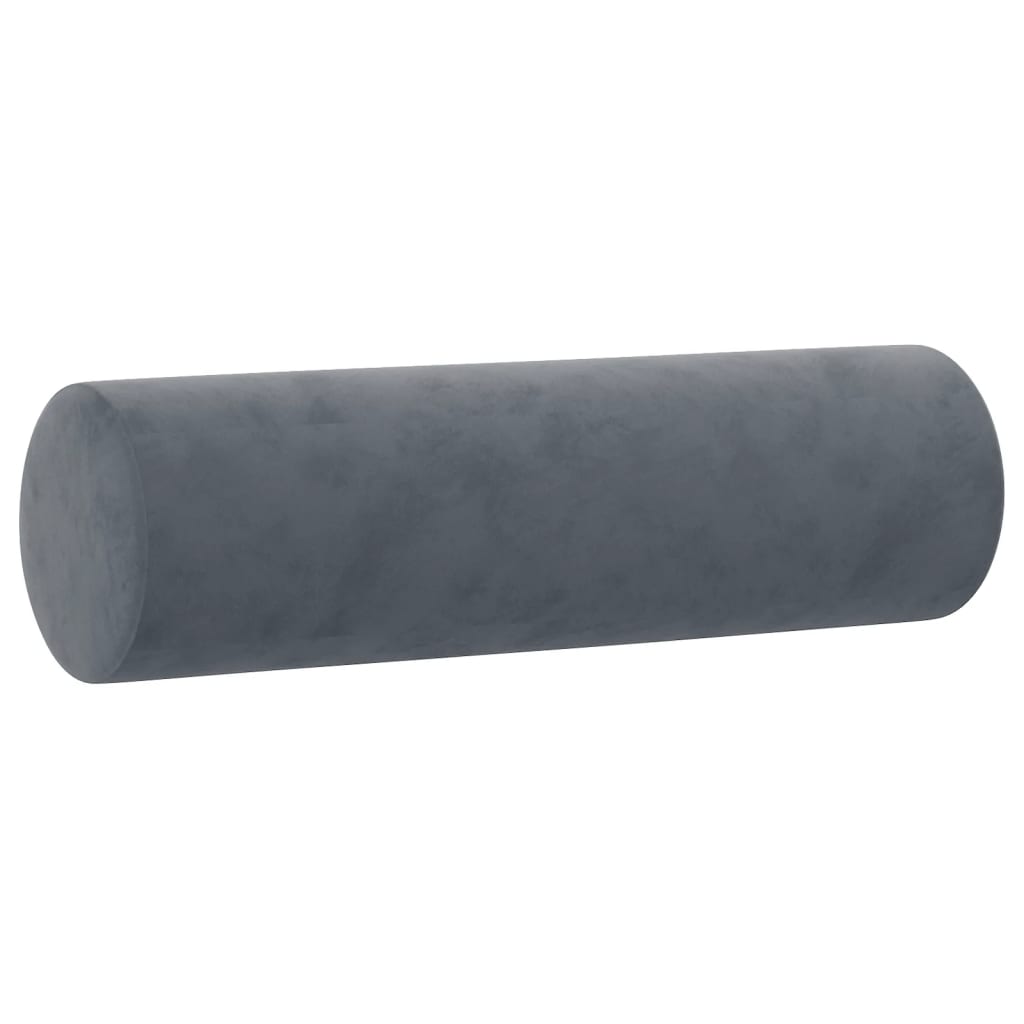 3-delige Loungeset met kussens fluweel donkergrijs
