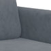 3-delige Loungeset met kussens fluweel donkergrijs