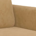 3-delige Loungeset met kussens fluweel bruin