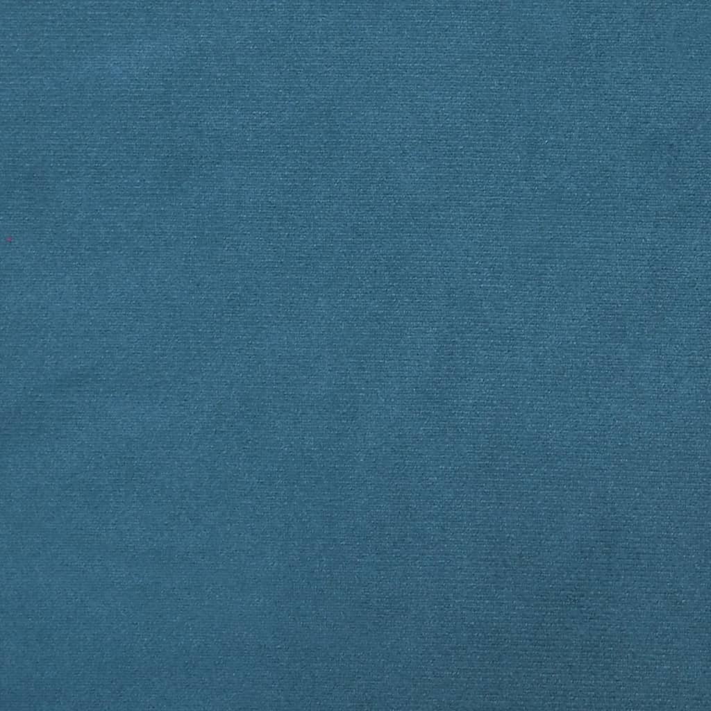 3-delige Loungeset met kussens fluweel blauw