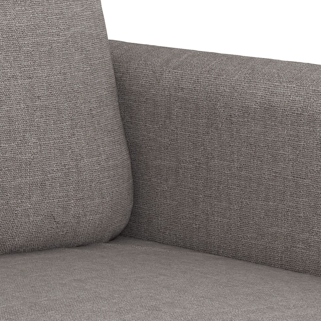 3-delige Loungeset met kussens stof taupe