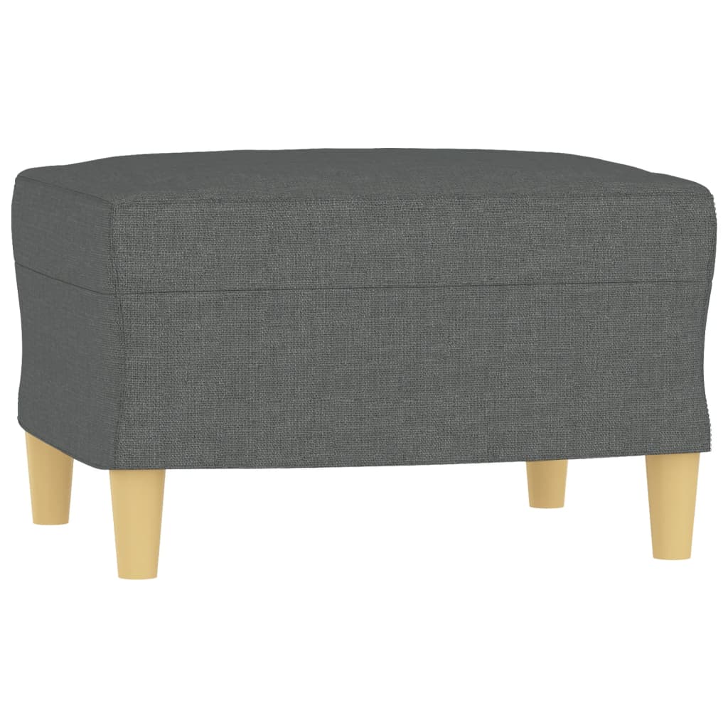 4-delige Loungeset met kussens stof donkergrijs