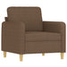 4-delige Loungeset met kussens stof bruin