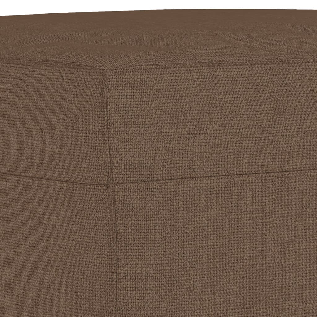 4-delige Loungeset met kussens stof bruin