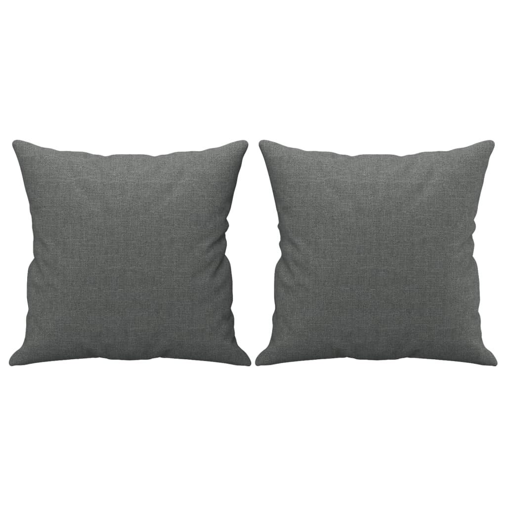 3-delige Loungeset met kussens stof donkergrijs