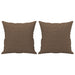 3-delige Loungeset met kussens stof bruin
