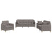 3-delige Loungeset met kussens stof taupe