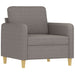 3-delige Loungeset met kussens stof taupe