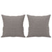 3-delige Loungeset met kussens stof taupe