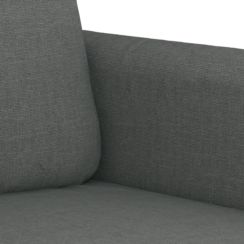 4-delige Loungeset met kussens stof donkergrijs