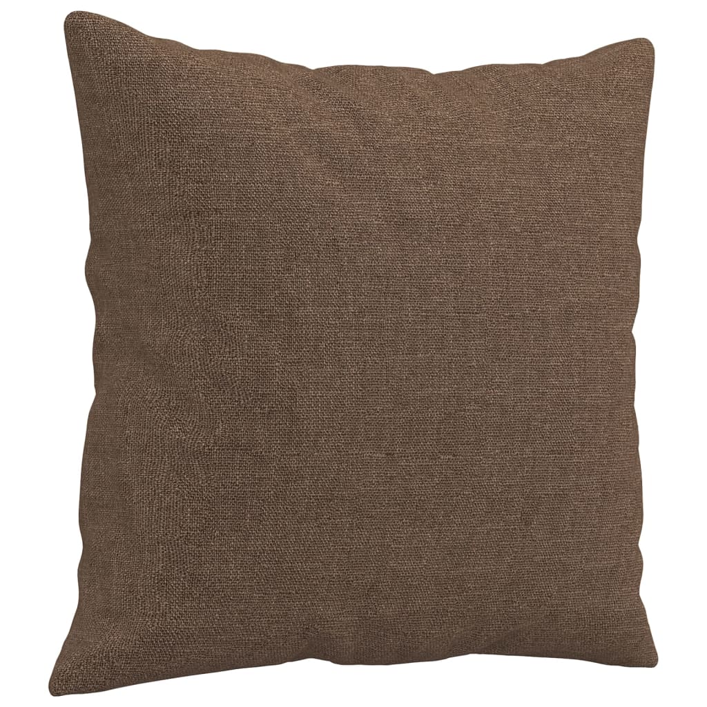 4-delige Loungeset met kussens stof bruin