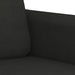 4-delige Loungeset met kussens stof zwart