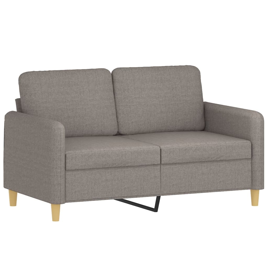 4-delige Loungeset met kussens stof taupe