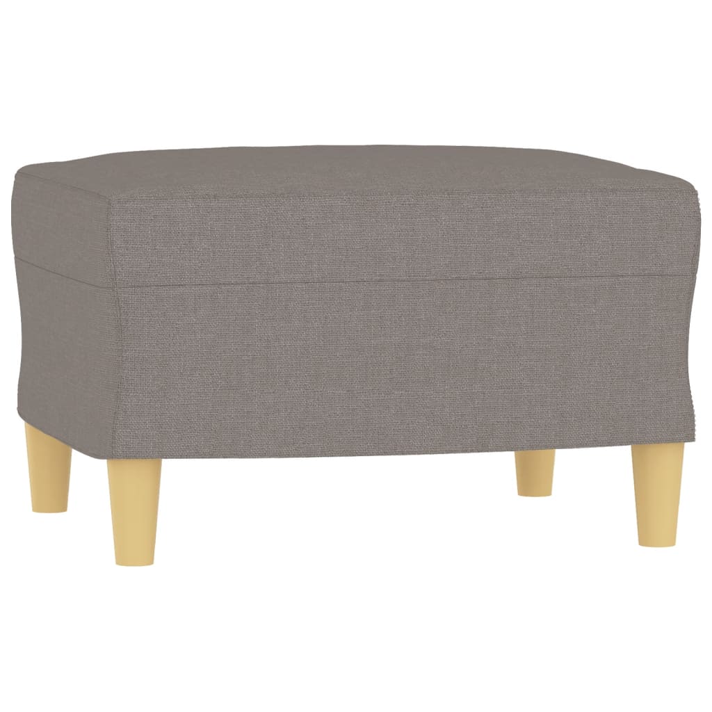 4-delige Loungeset met kussens stof taupe