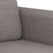 4-delige Loungeset met kussens stof taupe