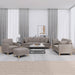 4-delige Loungeset met kussens stof taupe