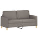2-delige Loungeset met kussens stof taupe