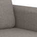 2-delige Loungeset met kussens stof taupe