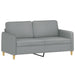 3-delige Loungeset met kussens stof lichtgrijs