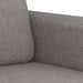 3-delige Loungeset met kussens stof taupe