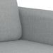 2-delige Loungeset met kussens stof lichtgrijs