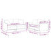 2-delige Loungeset met kussens stof bruin