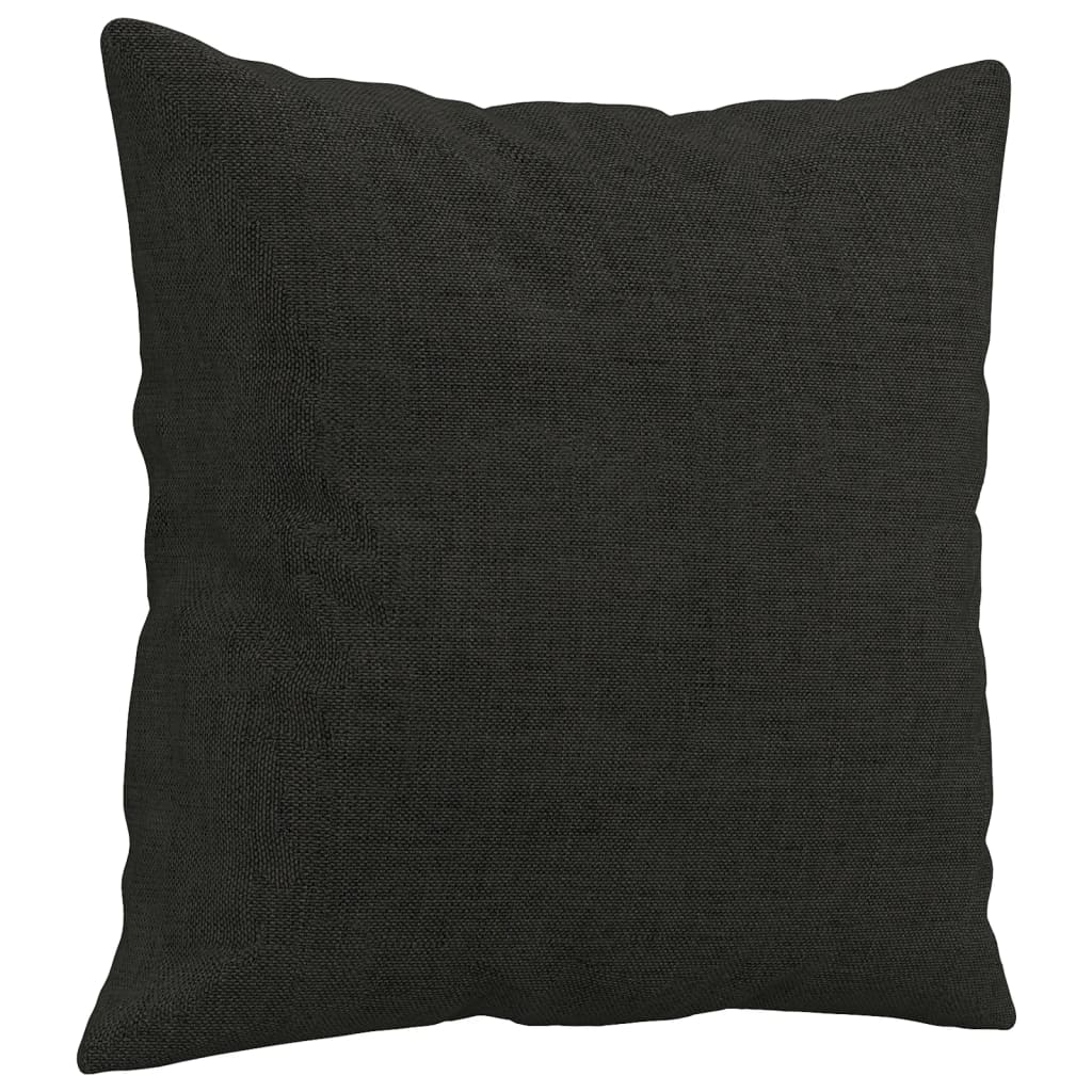 2-delige Loungeset met kussens stof zwart