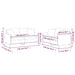 2-delige Loungeset met kussens stof taupe