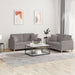 2-delige Loungeset met kussens stof taupe
