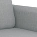 3-delige Loungeset met kussens stof lichtgrijs