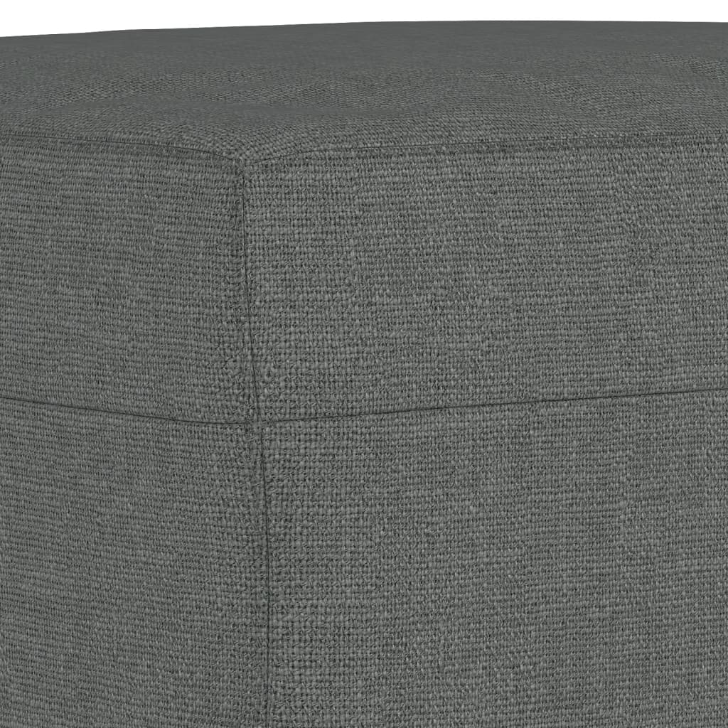 3-delige Loungeset met kussens stof donkergrijs