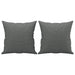 3-delige Loungeset met kussens stof donkergrijs