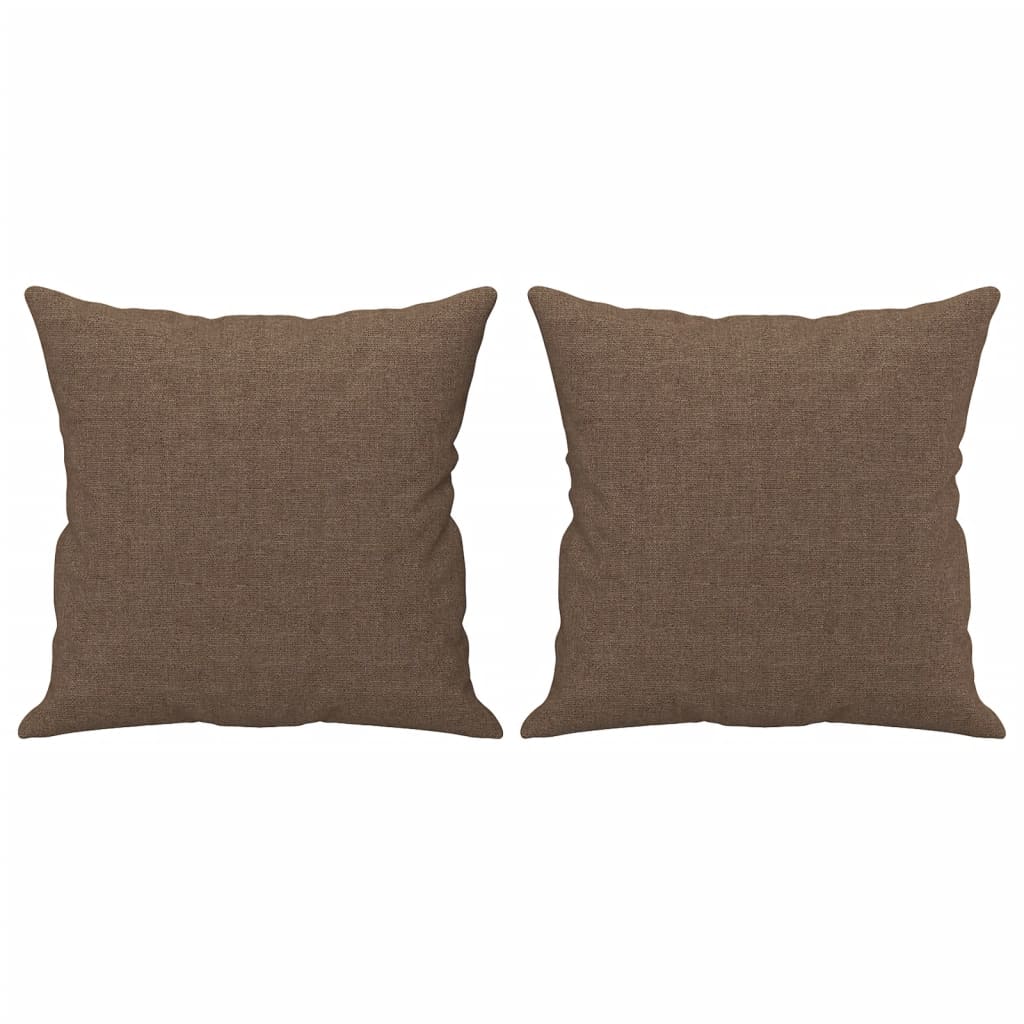3-delige Loungeset met kussens stof bruin