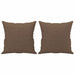 3-delige Loungeset met kussens stof bruin