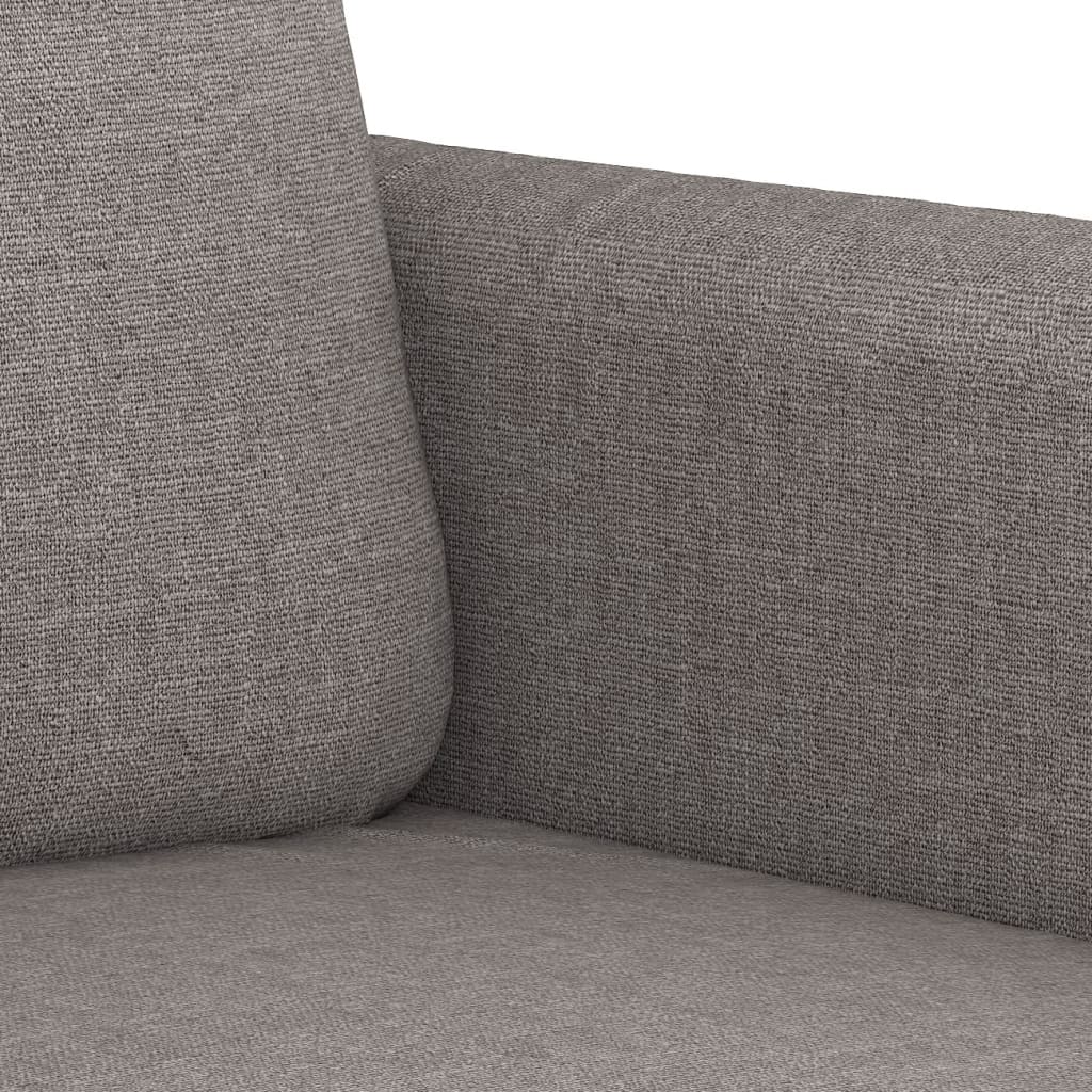 3-delige Loungeset met kussens stof taupe